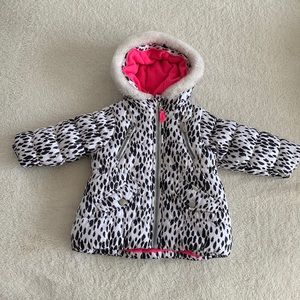 Gymboree Infant girls snow jacket with snow bib